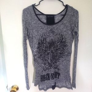 Gray long sleeve rock&republic shirt